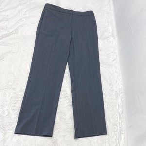 NWT Women's Slimming Stretch Dress Pants Sag Harbor Heather Indigo Clean Front